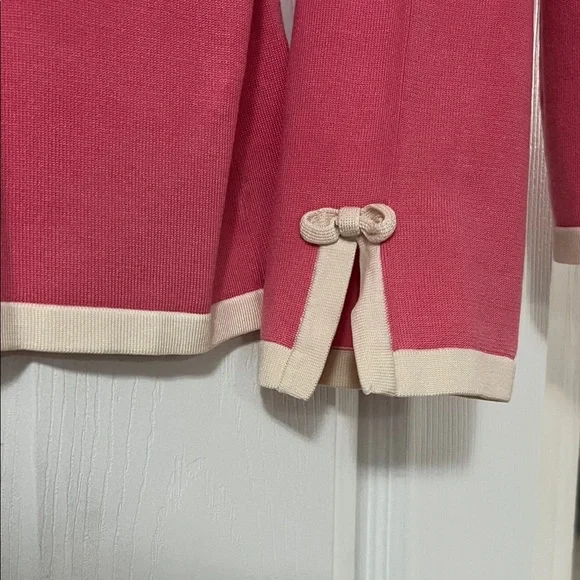 Pendleton silk Pink and Cream Cardigan Set - Picture 4 of 5